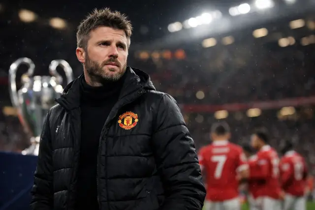 Feature image for Michael Carrick addresses Manchester United future after sealing Champions League return