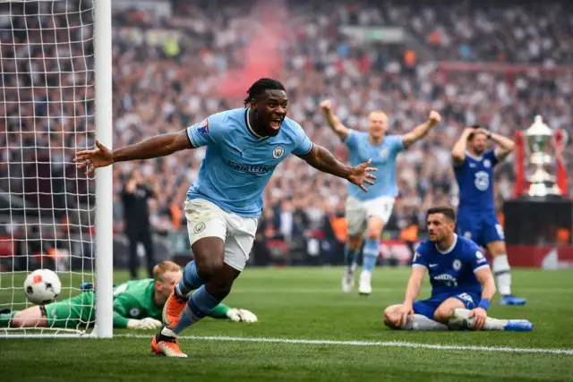 Feature image for Manchester City edge Chelsea to win FA Cup as Antoine Semenyo settles Wembley final